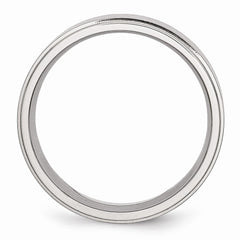 Sophia Jewelers Stainless Steel 7mm Comfort Fit Engravable Wedding Band