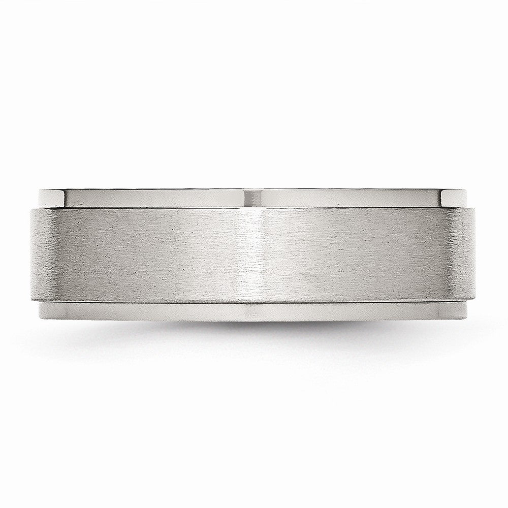 Sophia Jewelers Stainless Steel 7mm Comfort Fit Engravable Wedding Band