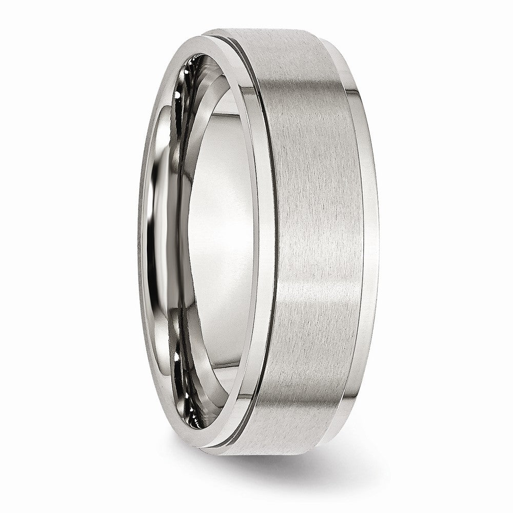 Sophia Jewelers Stainless Steel 7mm Comfort Fit Engravable Wedding Band