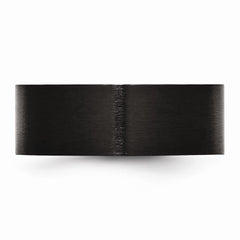 Sophia Jewelers Stainless Steel Black IP Brushed 8mm Engravable Wedding Band - 7