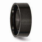 Black IP-Plated Wedding Band in Stainless Steel, 8mm