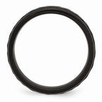 Sophia Jewelers Black IP Stainless Steel Polished Engravable Wedding Band