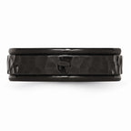 Sophia Jewelers Black IP Stainless Steel Polished Engravable Wedding Band