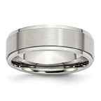 Sophia Jewelers Stainless Steel 7mm Comfort Fit Engravable Wedding Band