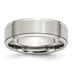 Sophia Jewelers Stainless Steel 7mm Comfort Fit Engravable Wedding Band
