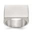 Polished ID Signet Ring in Stainless Steel