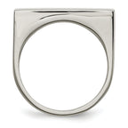 Stainless Steel Polished Signet Ring