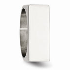 Sophia Jewelers Polished Stainless Steel Signet Ring Elegant Unisex Design