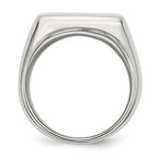 Stainless Steel Polished Signet Ring