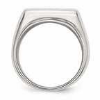 Stainless Steel Polished Fashion Ring with Elegant Modern Design