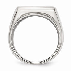 Stainless Steel Polished Fashion Ring with Elegant Modern Design