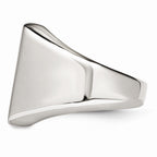 Stainless Steel Polished Fashion Ring with Elegant Modern Design