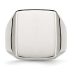 Stainless Steel Polished Signet Ring