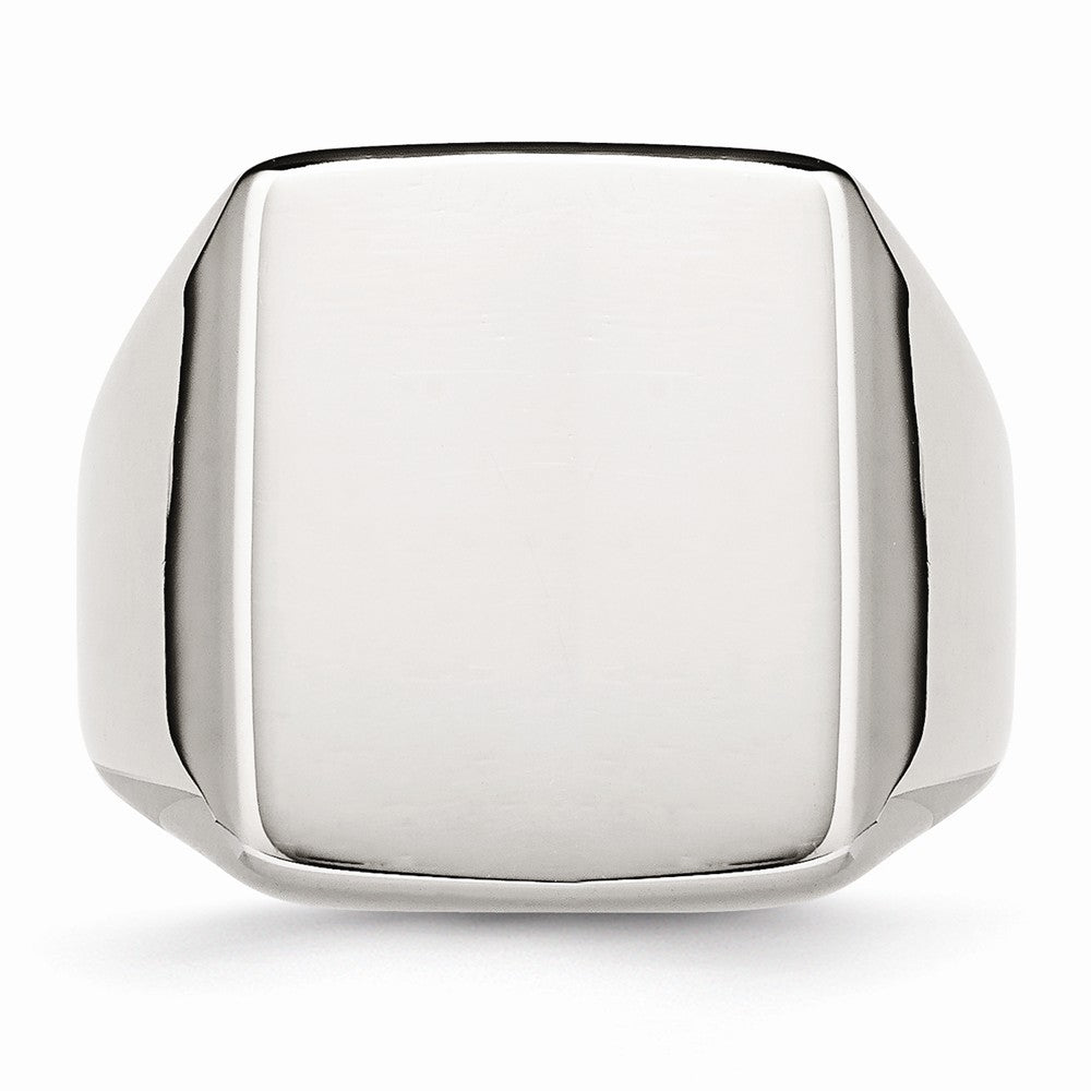 Stainless Steel Polished Fashion Ring with Elegant Modern Design