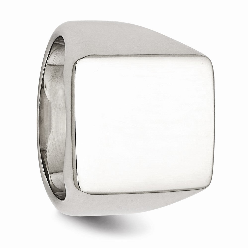 Stainless Steel Polished Fashion Ring with Elegant Modern Design