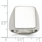 Stainless Steel Polished Signet Ring