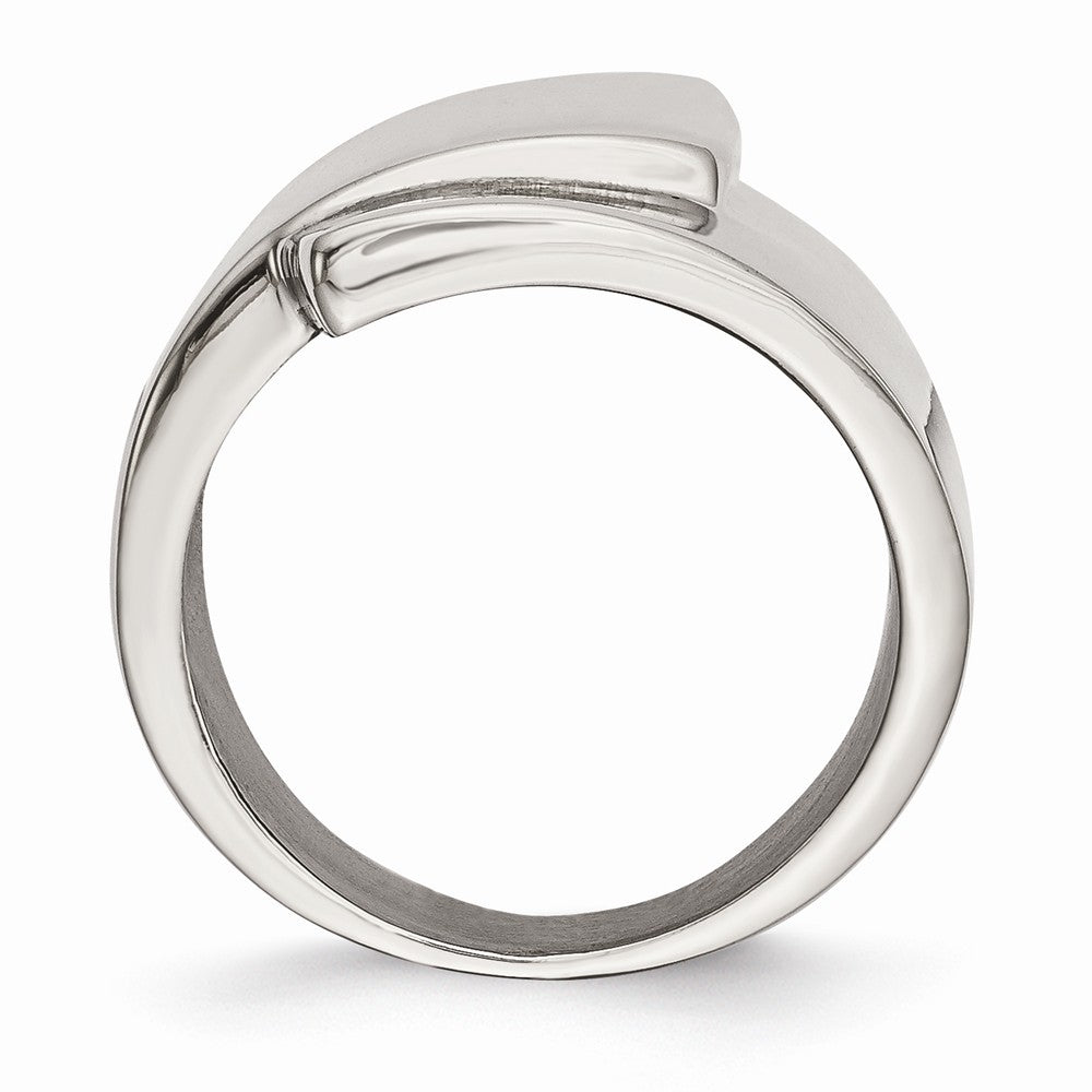 Polished Fancy Fashion Ring in Stainless Steel