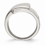 Polished Fancy Fashion Ring in Stainless Steel