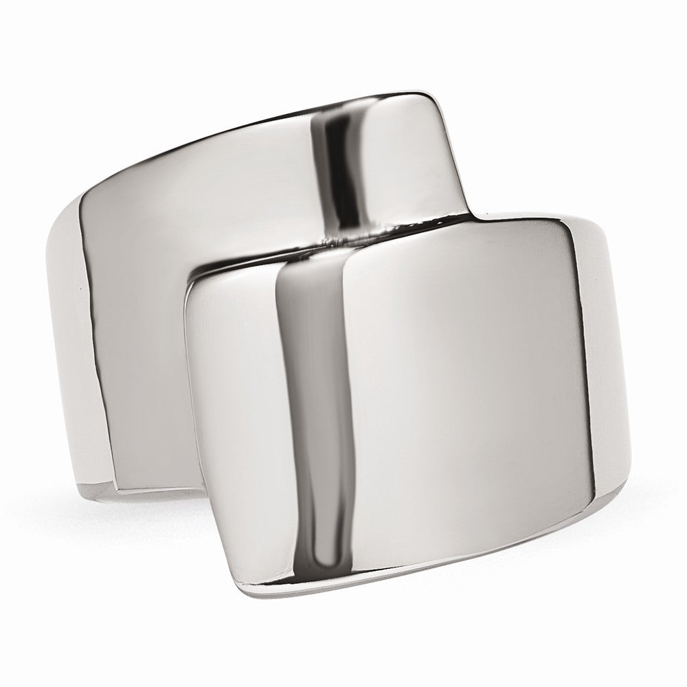 Polished Fancy Fashion Ring in Stainless Steel
