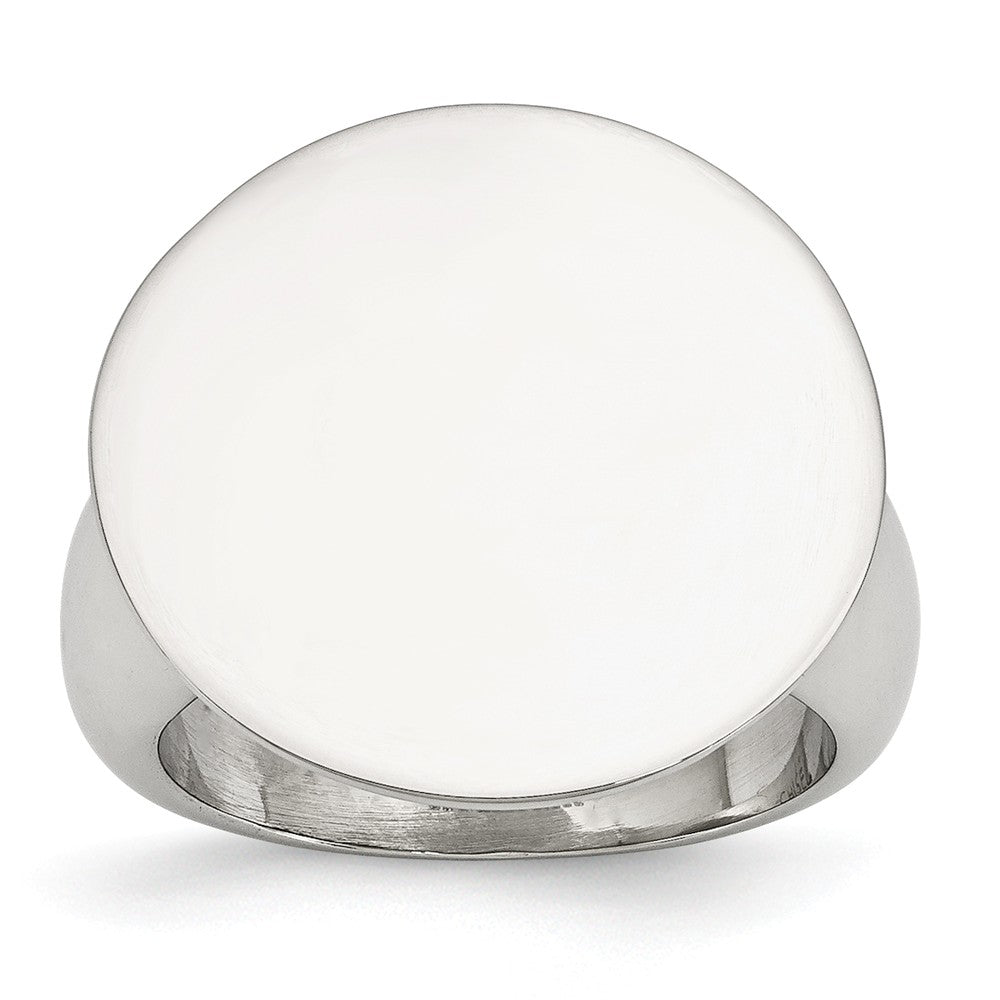 Sophia Jewelers Polished Stainless Steel Fashion Ring for Modern Elegance
