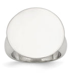 Sophia Jewelers Polished Stainless Steel Fashion Ring for Modern Elegance