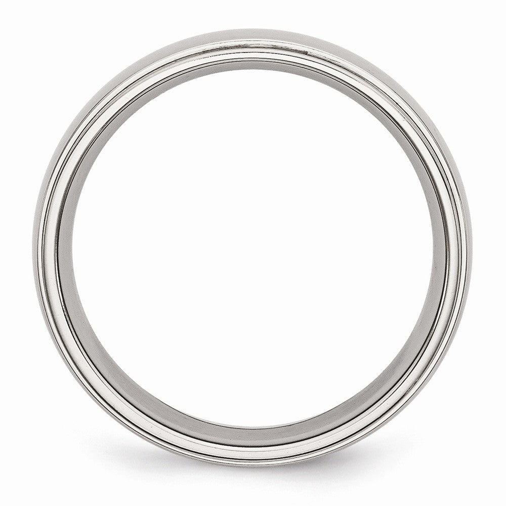 Sophia Jewelers Stainless Steel 6mm Polished Comfort Fit Engravable Wedding Band