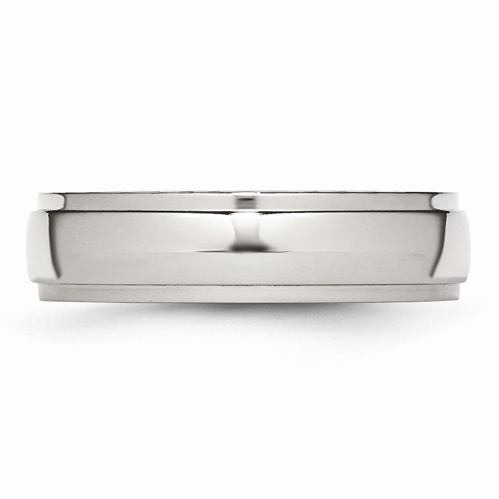 Sophia Jewelers Stainless Steel 6mm Polished Comfort Fit Engravable Wedding Band