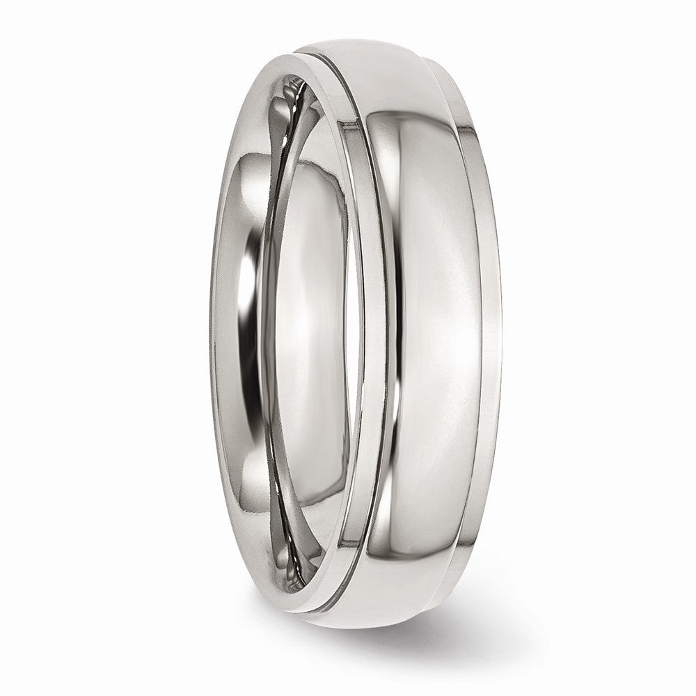 Sophia Jewelers Stainless Steel 6mm Polished Comfort Fit Engravable Wedding Band