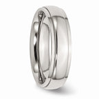 Sophia Jewelers Stainless Steel 6mm Polished Comfort Fit Engravable Wedding Band
