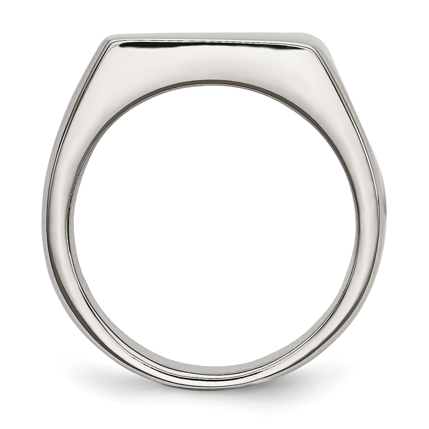 Stainless Steel Polished Signet Ring