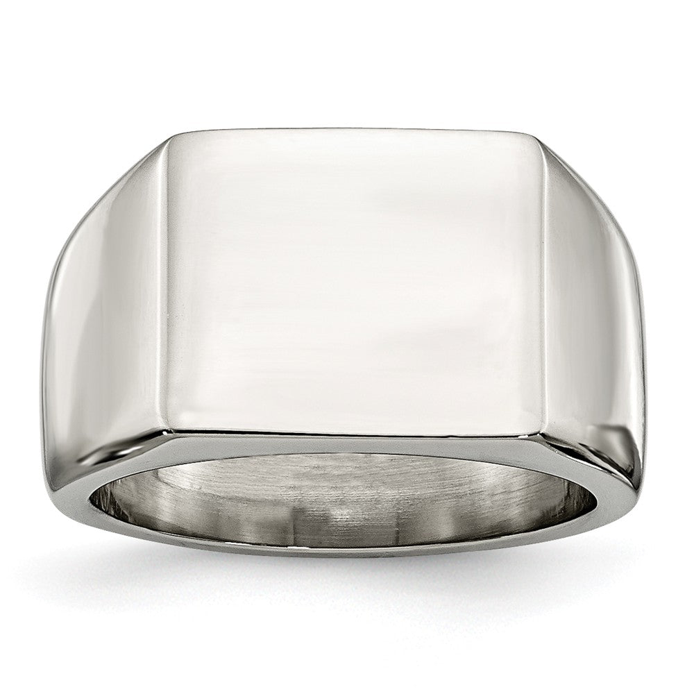 Sophia Jewelers Stainless Steel Fashion Ring with Polished Elegant Finish