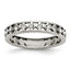 Stainless Steel Polished WithCrystal 4.5mm Band
