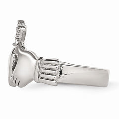 Stainless Steel Polished Claddagh Ring