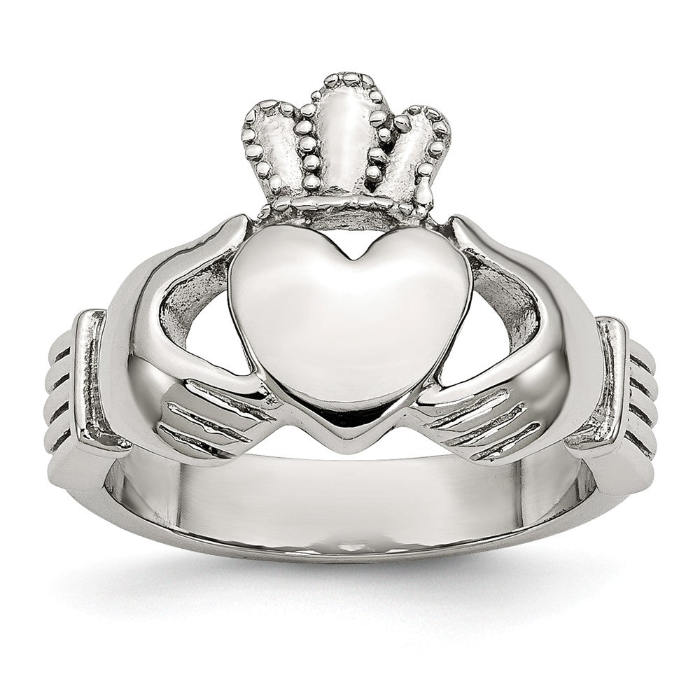 Stainless Steel Polished Claddagh Ring