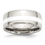 Ceramic Inlay Wedding Band in Stainless Steel, 9mm