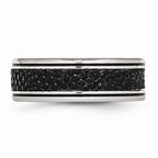 Stingray-Textured Wedding Band in Stainless Steel, 8mm