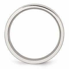 Sophia Jewelers Stainless Steel 5mm Brushed Wedding Band Engravable Modern Design