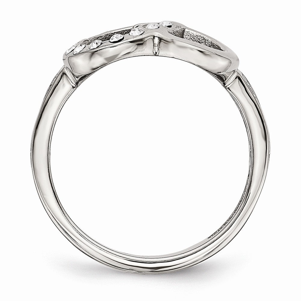 Sophia Jewelers Stainless Steel CZ Fashion Ring with Polished Finish - 7 - 7