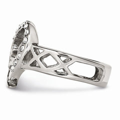 Sophia Jewelers Stainless Steel CZ Fashion Ring with Polished Finish - 7 - 7
