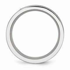 Sophia Jewelers Stainless Steel Black IP-Plated Engravable Wedding Ring - 8 - 8