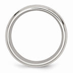 Sophia Jewelers Stainless Steel Wedding Band with Carbon Fiber Inlay and Yellow IP Gold Tone
