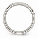 Sophia Jewelers Stainless Steel Diamond Camouflage 8mm Polished Wedding Band