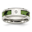Sophia Jewelers Stainless Steel Diamond Camouflage 8mm Polished Wedding Band