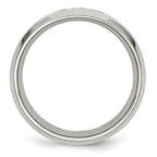 Camouflage Diamond Wedding Band in Stainless Steel, 8mm (1/10 ct. tw.)