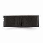 Stainless Steel Diamond Cross Wedding Band with Polished Matte Finish