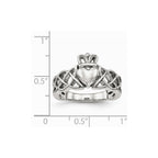 Stainless Steel Polished Claddagh Ring