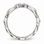 Claddagh & Cross Ring in Stainless Steel
