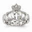 Claddagh & Cross Ring in Stainless Steel