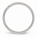 Criss-Cross Wedding Band in Stainless Steel, 5mm