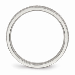 Sophia Jewelers Polished Stainless Steel Wedding Band 4mm Elegant Finish - 6 - 6